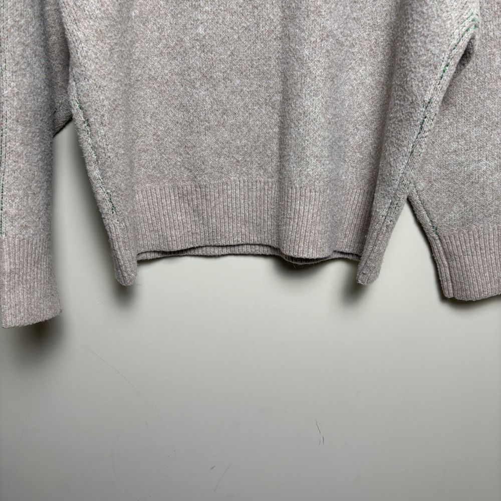 A New Day Gray Crewneck Graphic Love Stretch Pullover‎ Knit Sweater Womens XL - Picture 7 of 9